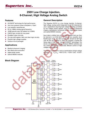 HV214FG-M907 datasheet  