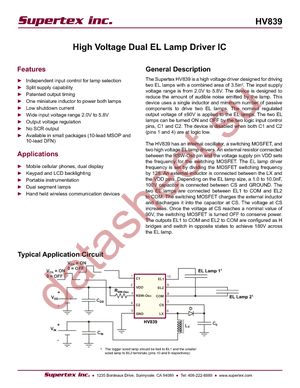 HV839K6-G datasheet  