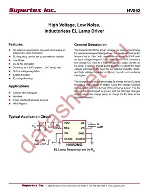 HV852K7-G datasheet  