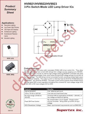 HV9923N8-G datasheet  