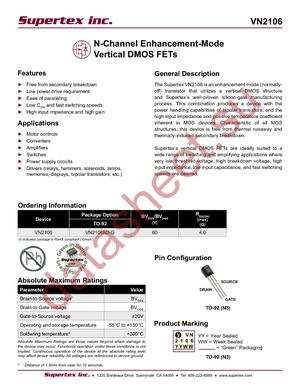VN2106N3-P002-G datasheet  