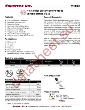 VP0808L-P013-G datasheet  