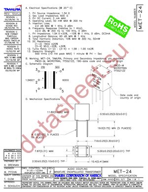 MET-24 datasheet  