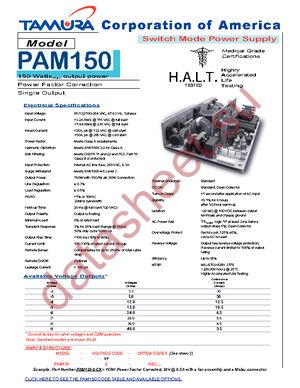PAM150-4 datasheet  