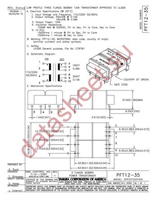 PFT12-35 datasheet  