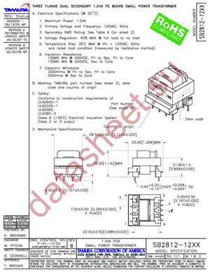 SB2812-1222 datasheet  