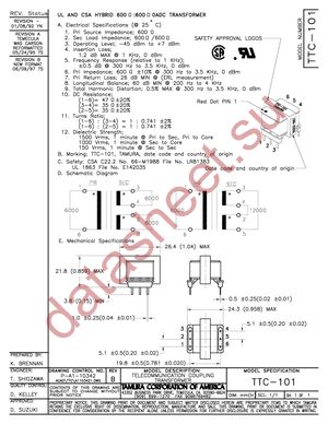 TTC-101 datasheet  