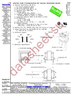 TTC-170 datasheet  