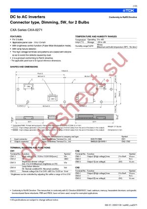 CXA-0271 datasheet  