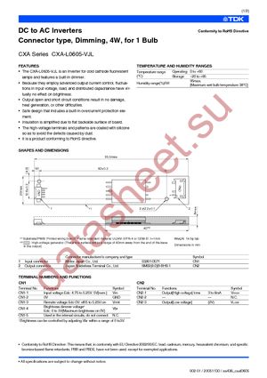 CXA-L0605-VJL datasheet  