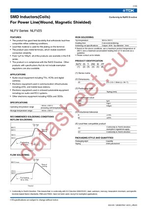 NLFV25T-1R5M-PF datasheet  