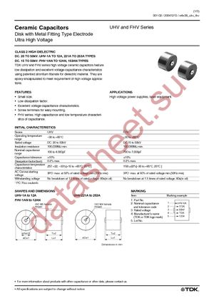 UHV-10A datasheet  