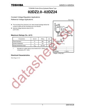 02DZ2.2-X(TPH3,F) datasheet  