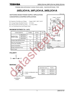 20GL2C41A(F) datasheet  