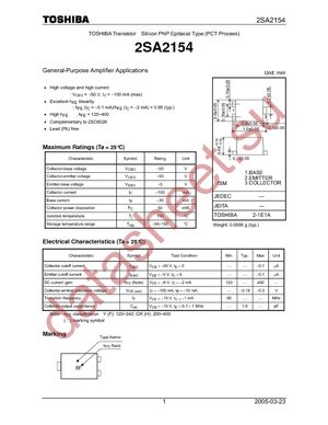 2SA2154-Y(TPL3) datasheet  