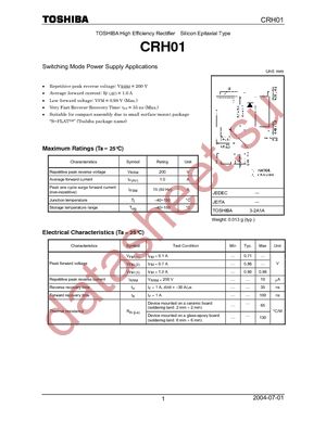 CRH01(TE85L,Q) datasheet  
