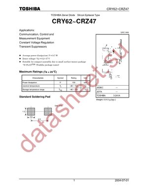CRZ10(TE85L,Q) datasheet  