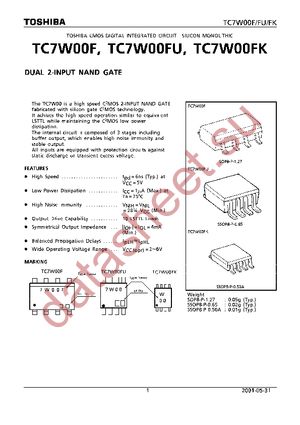 TC7W00FUTE12LF datasheet  