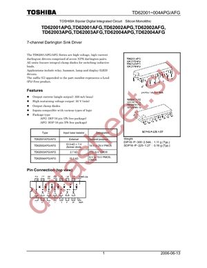 TD62001AFG(5,S,EL) datasheet  