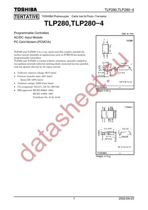 TLP280-4(GB,F) datasheet  