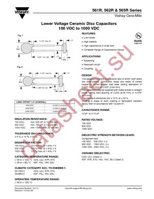 562R10TST39 datasheet  