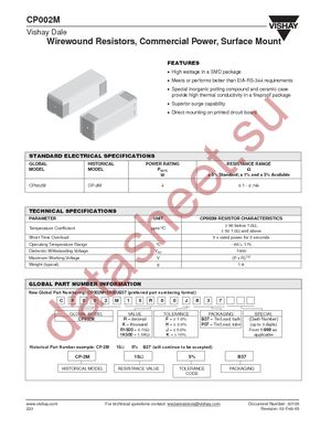 CP002M18R00JB37 datasheet  