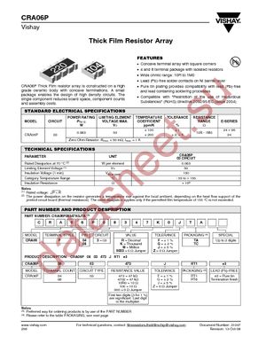 CRA06P08322R0JTA datasheet  