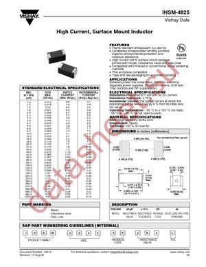 IHSM4825RE150L datasheet  