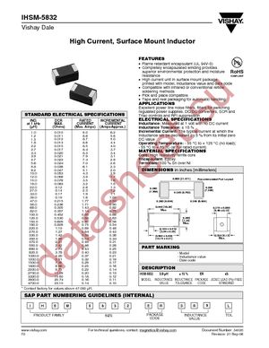 IHSM5832RF100L datasheet  