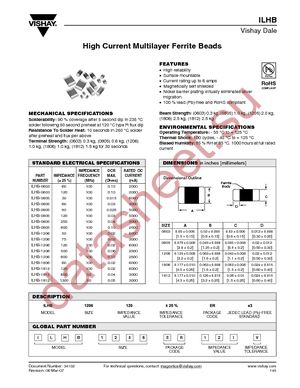 ILHB1206ER500V datasheet  