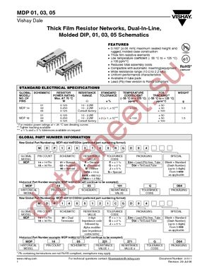 MDP16011K00GE04 datasheet  