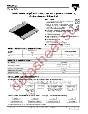 WSL36371L000FEA datasheet  