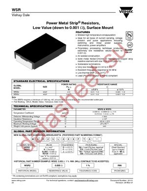 WSR21L000FEA datasheet  