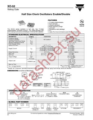 XO52CRFLNA1M8432 datasheet  