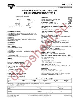 MKT1818315254 datasheet  