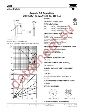 WYO822MCMCF0K datasheet  