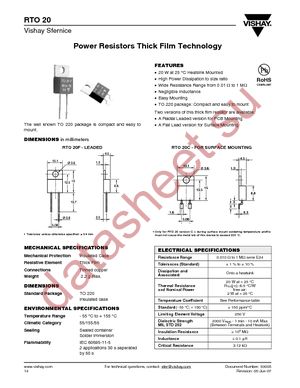 RTO020F2R000JTE3 datasheet  