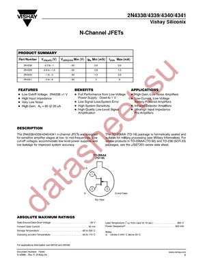2N4341-E3 datasheet  