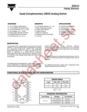 DG213DJ datasheet  