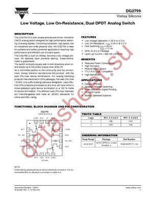 DG2799DN-T1-E4 datasheet  