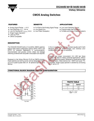 DG303BDY-E3 datasheet  