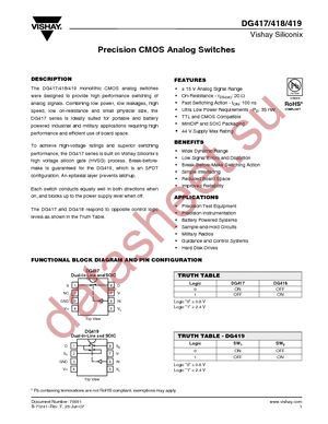 DG418DY-T1-E3 datasheet  