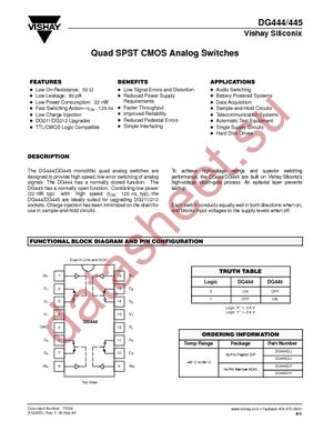 DG445DY-T1 datasheet  