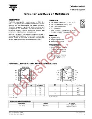 DG9414DQ-T1-E3 datasheet  