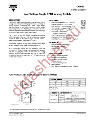 DG9431DV-T1-E3 datasheet  