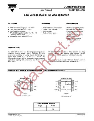 DG9433DS-T1-E3 datasheet  