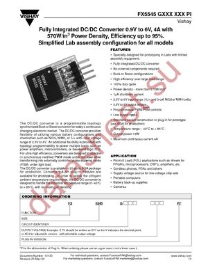 FX5545G2052V7PI datasheet  