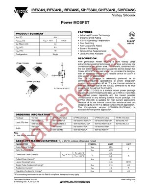 IRF634NS datasheet  