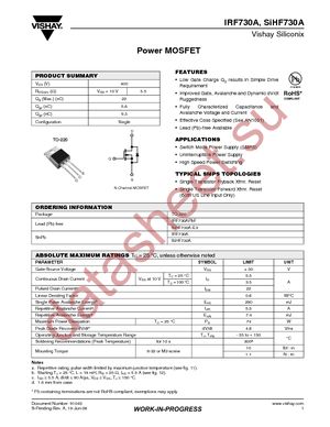 IRF730A datasheet  