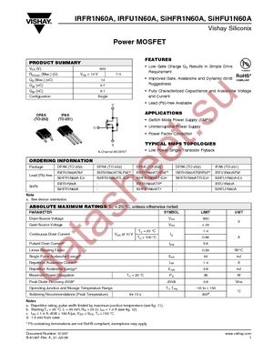 IRFR1N60ATR datasheet  